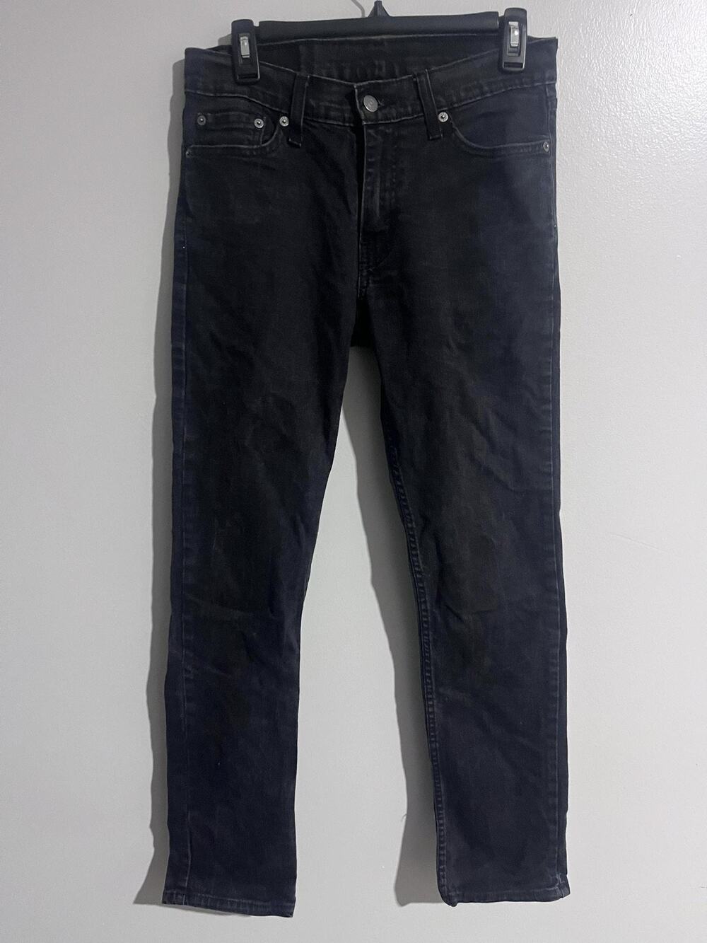 Levi's Jeans Mens 30x32 Black 511 Slim Tapered Slim Fit Dark Wash Denim